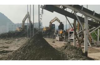 溫州鹿城項(xiàng)目陳腐垃圾治理現(xiàn)場